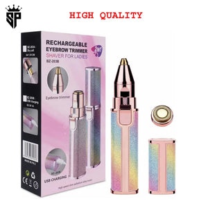 Electric Hair Remover Trimmer For Women, Rechargeable With LED Light