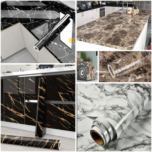 Marble Sheet PVC Sticker design Waterproof Wallpaper